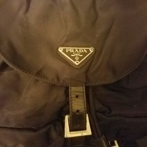 Prada backpack, black